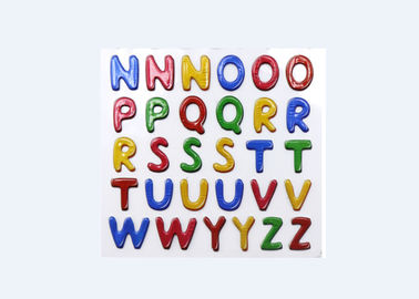 Etiquetas engomadas seguras de la letra del brillo, etiquetas engomadas del alfabeto de los niños de la guardería
