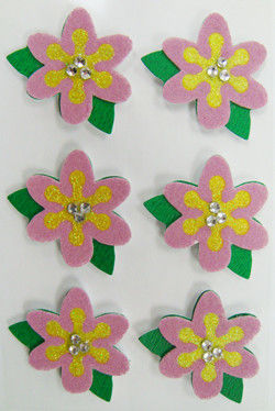 Etiquetas engomadas imprimibles borrosas de la tela del partido de la flor para la impresión de la pantalla de la tarjeta de regalo de las muchachas